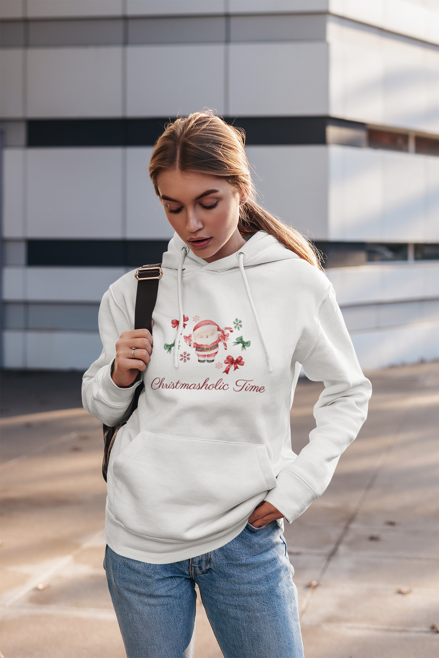 Cozy Christmas Watercolor Hoodie